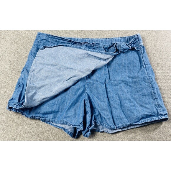 Wonder Nation Girls Denim Skirt/shorts Size L 10-12 - Picture 2 of 4